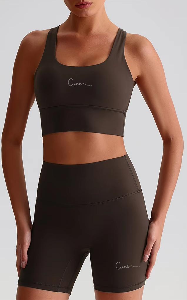Biker Shorts Brown Cure Cure Fitness