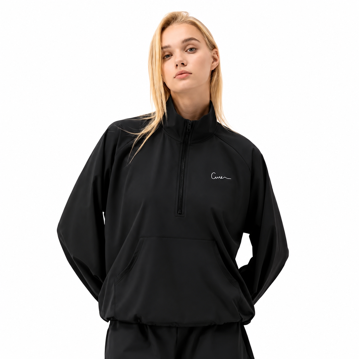 Cure Half-Zip Pullover – Black